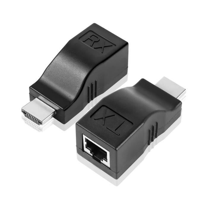 Extendeur rj45 hdmi 1.4,sur câble simple lan rj45 cat5e cat6