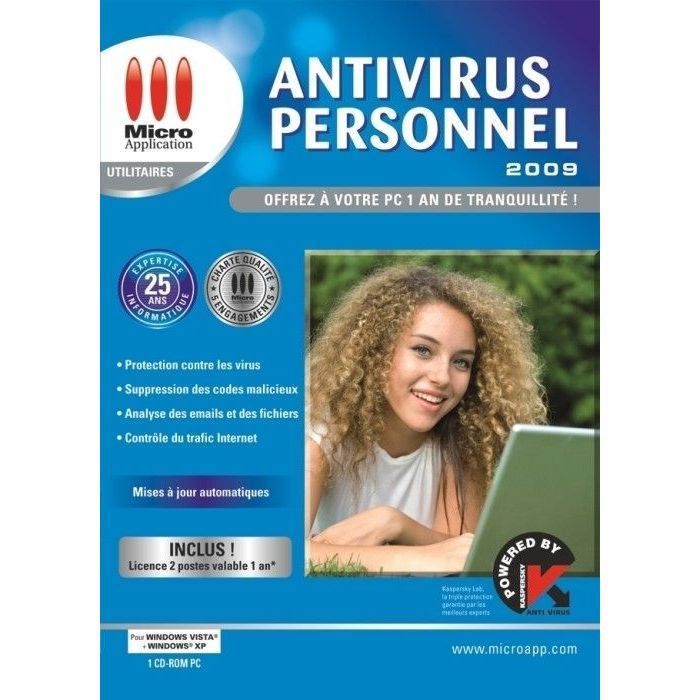 ANTIVIRUS PERSONNEL 2009 / LOGICIEL PC CD-ROM