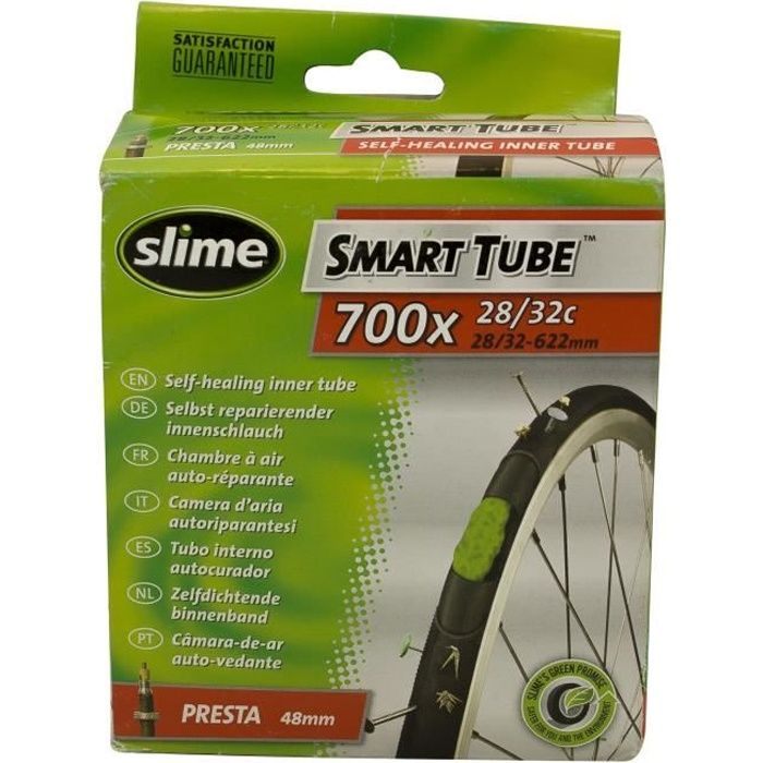 Chambre a air auto obturante SLIME 700 x 28 35C Velo sur route Cdiscount Sport