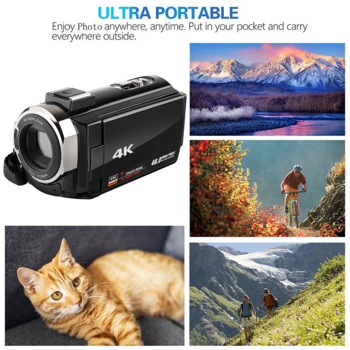DV22 3 pouces 4K WIFI LCD HD 1920p 48MP 16X Caméscope Zoom numérique DV caméra vidéo @Los22415