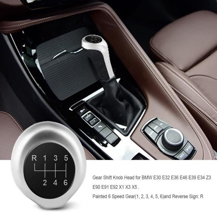 Pommeau de levier de 6-vitesse pour BMW E36 E46 E39 E34 Z3 E90 E91 E92 X1 X3 X5