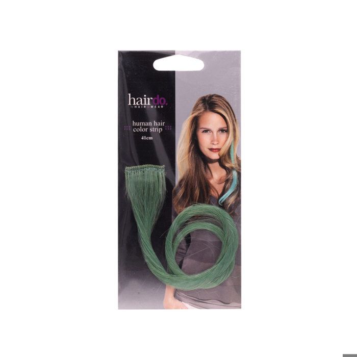 Human Hair Color Strip - Teal by Hairdo for Women - 16 Inch Color Strip