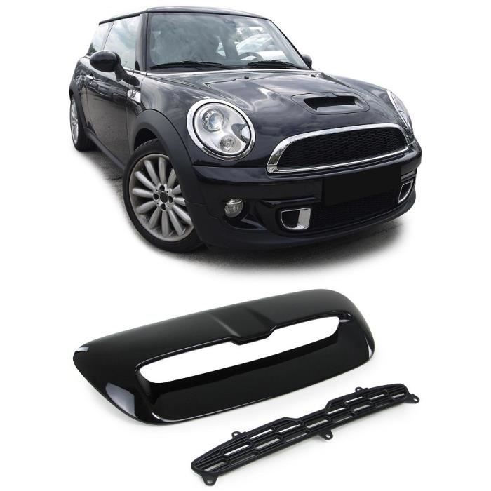 GRILLE CAPOT NOIR BRILLANT POUR MINI COOPER S R55 R56 DE 11/2006 A 2014