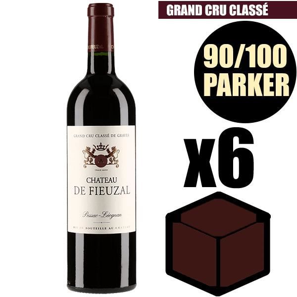 X6 Château Fieuzal 2015 75 cl AOC Pessac-Léognan Rouge Grand Cru Classé Vin Rouge