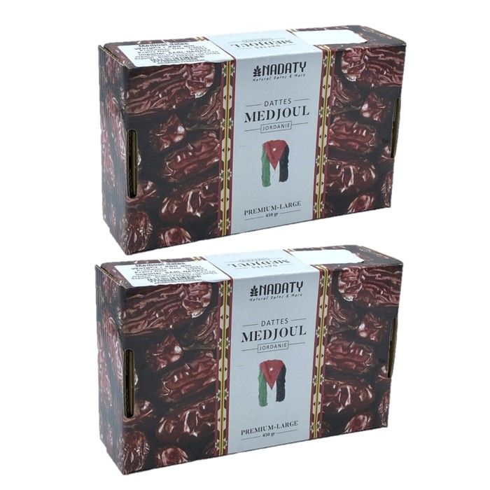 Lot 2x Dattes Medjoul - Boîte 450g