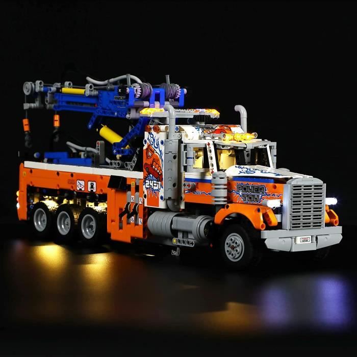 YEABRICKS LED Light pour Lego-42128 Technic Heavy-Duty Tow Truck Modele de Blocs de Construction (Ensemble Lego Non Inclus)