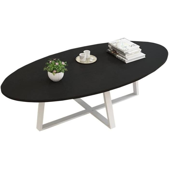 TABLE DE JARDIN MSF Table Pliante Balcon Table Basse, Table à Manger Forme Ovale Panneau en Bois Salon en métal Sa101
