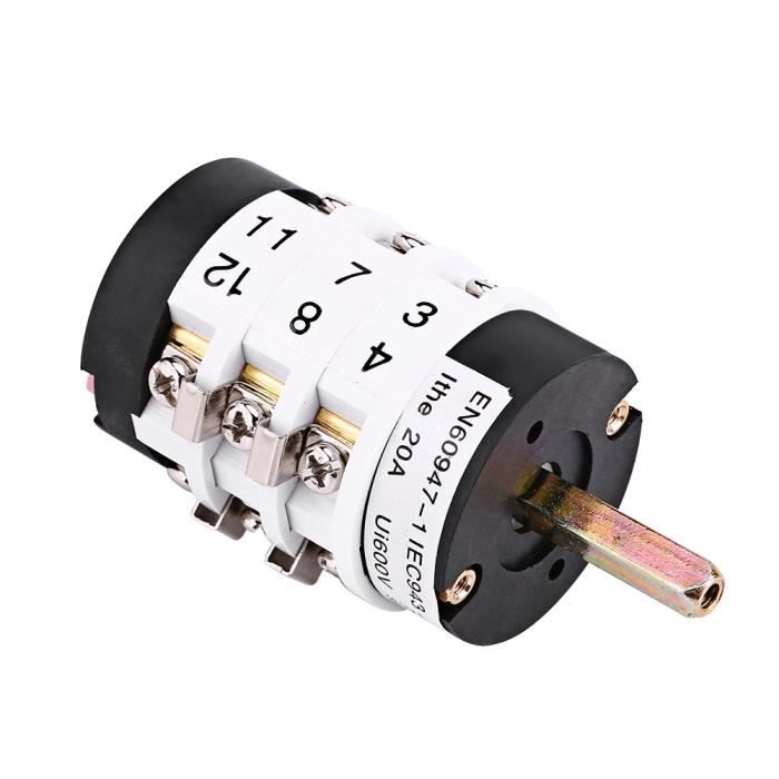 Commutateur de Changeur de Pneu, Outil de Commutateur Inverser Avant de Moteur de Machine en Métal 220V / 380V 20A de Voiture