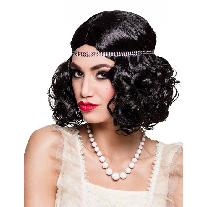 Collier Flapper perles blanches