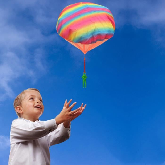 2 Pièces Élégantes Chic Soldat Parachute Jouets Pour Enfants cerf-volant jeux de recre - jeux d'exterieur