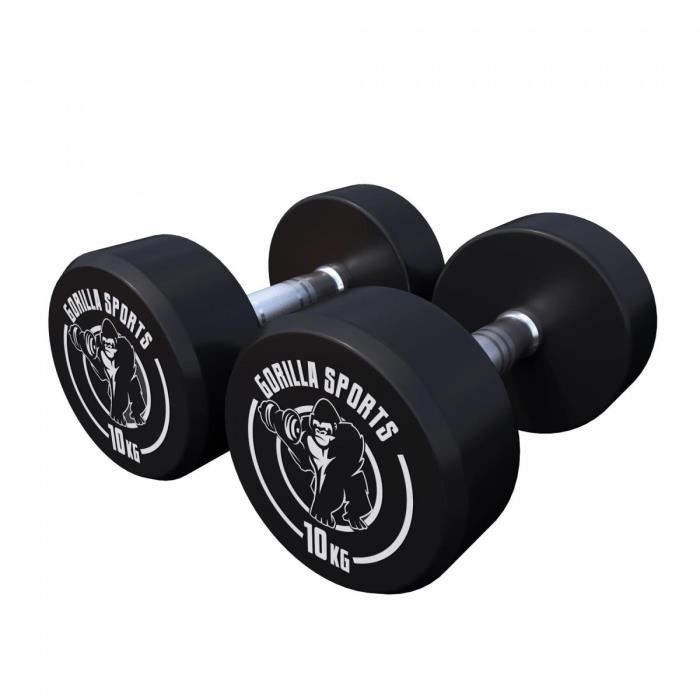 Paire d'haltères ronds - 2 x 10 KG