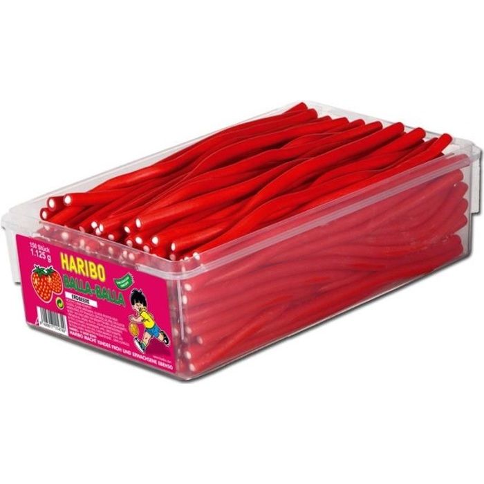 Haribo Balla Balla fraise, 150 pièces