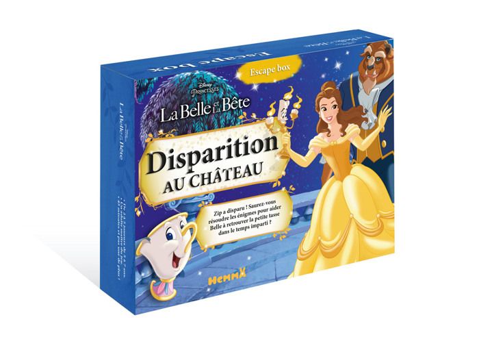 Disney La Belle et la Bête - Escape Box - Disparition au château - Escape game enfant - Dès 5 ans