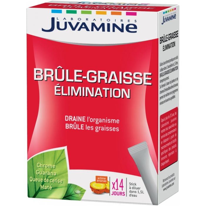 Juvamine Brûle-Graisse Elimination 14 sticks