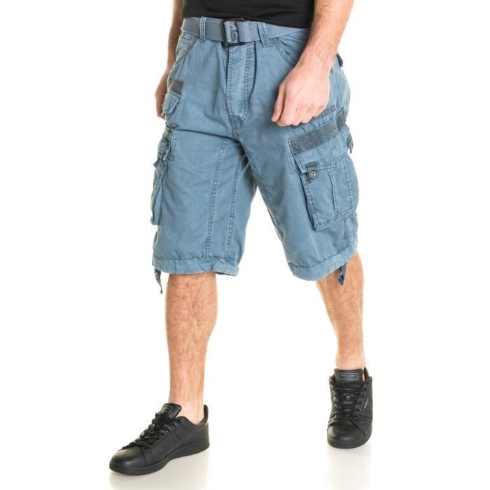 Bermuda cargo homme bleu homme