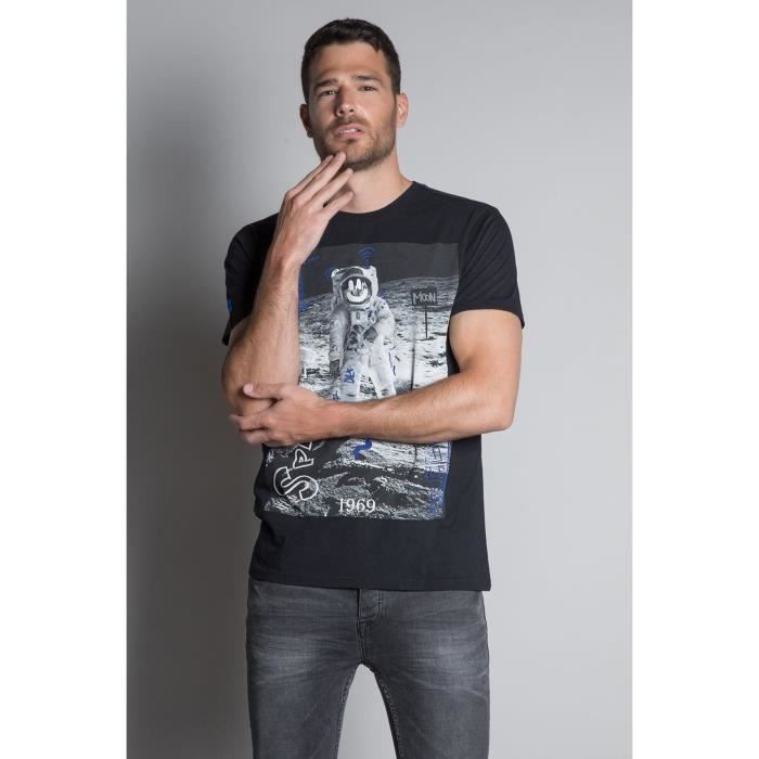 DEELUXE T-shirt imprimé INVADER Black