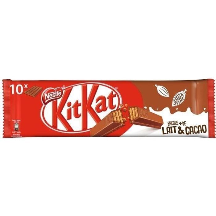 NESTLE Kitkat Gaufrettes enrobées de chocolat au lait - 10x 41,5 g