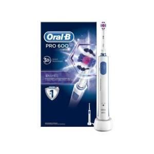 Brosse à dents électrique Oral-B PRO 600 3D Bleue/blanche