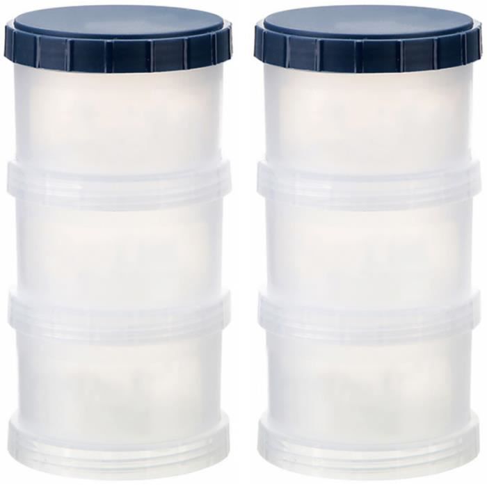2 ensembles de boîte de stockage de nourriture pour bébé portable de lait en poudre Toddle Snacks CEINTURE DE MAINTIEN VENTRE