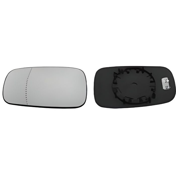 Miroir Glace rétroviseur extérieur gauche RENAULT MEGANE II phase 1, 2002-2005, asphérique, Neuf.