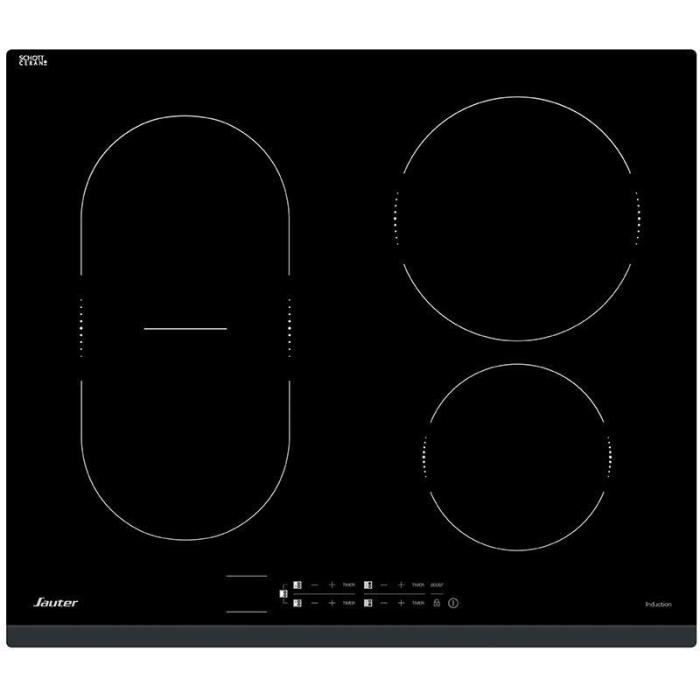 SAUTER - Table de cuisson à induction 60cm 4 foyers 7200w noir - SPI6466B