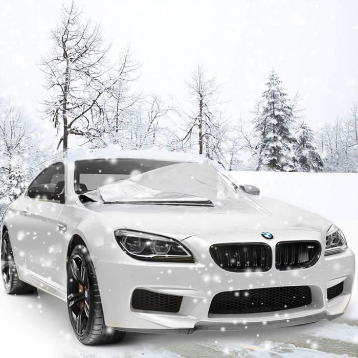SHOP-STORY - Bâche Housse Magnétique pour Protection Pare-Brise de Voiture contre Neige Givre Gel Soleil - Été / Hiver