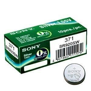 1x Sony Pile de Montre 0% Mercure, 371 (SR920SW)