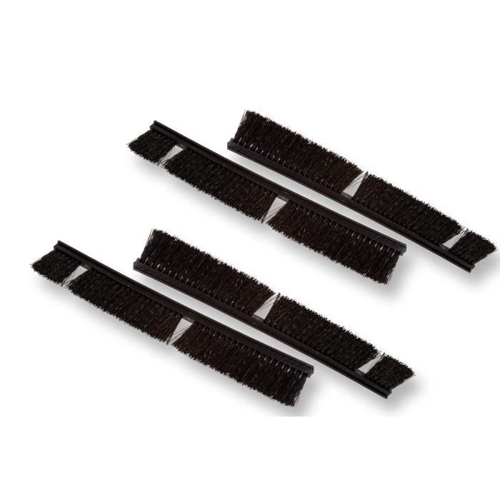 vhbw Lot de brosses à poils de rechange 4 pièces pour Neato XV-11, XV-12, XV-14, XV-15, XV-21, XV-25, XV Signature Pro, Vorwerk