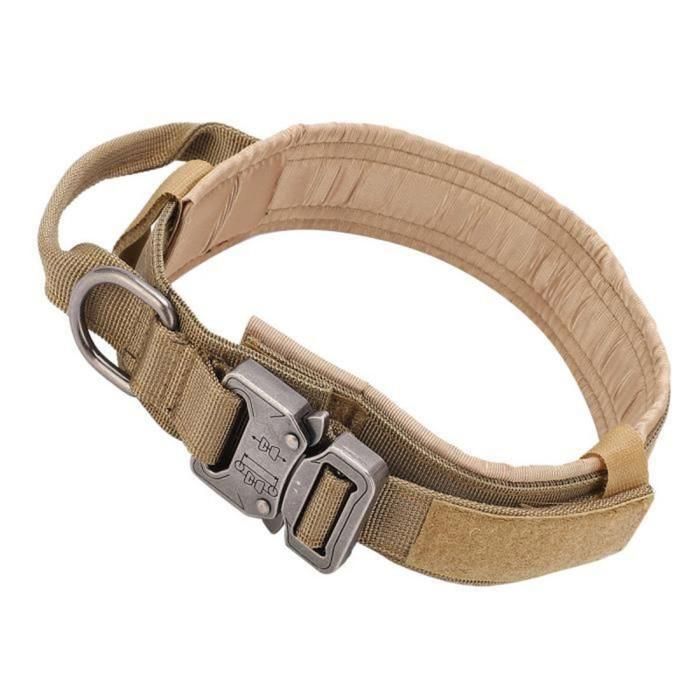 Militaire Collier avec Poignée de Commande, Réglable Nylon Chien Rembourré pour XL
