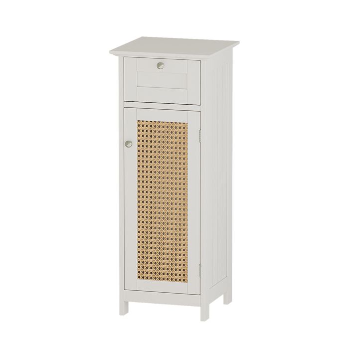Meuble salle de bain Rosario 32x87cm avec porte et tiroir Blanc Vicco 40413 Meuble salle de bain Rosario 32x87cm avec porte et tiroir Blanc Vicco 40413