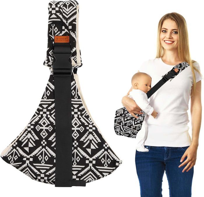 Porte-b&eacute;b&eacute; lat&eacute;ral pour B&eacute;b&eacute; - &Eacute;charpe Porte-B&eacute;b&eacute; R&eacute;glable - Porte