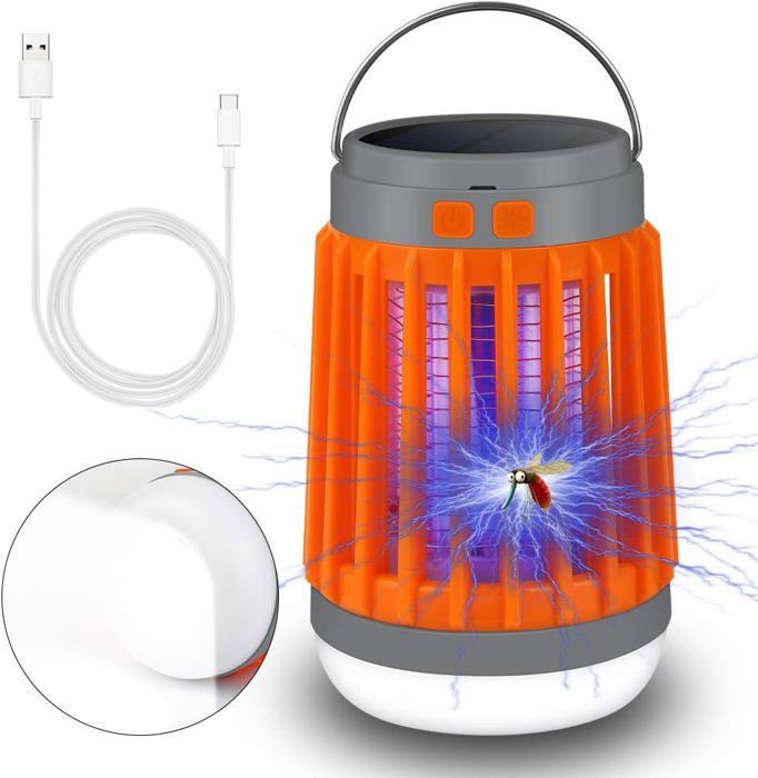 Lanterne De Camping Solaire Rechargeable, étanche Et Portable Lampe De Poche Avec Usb Port 5 Modes Declairage Convient Pour Tente Randonnee Urgence Coupures De Courantblanc 85133044