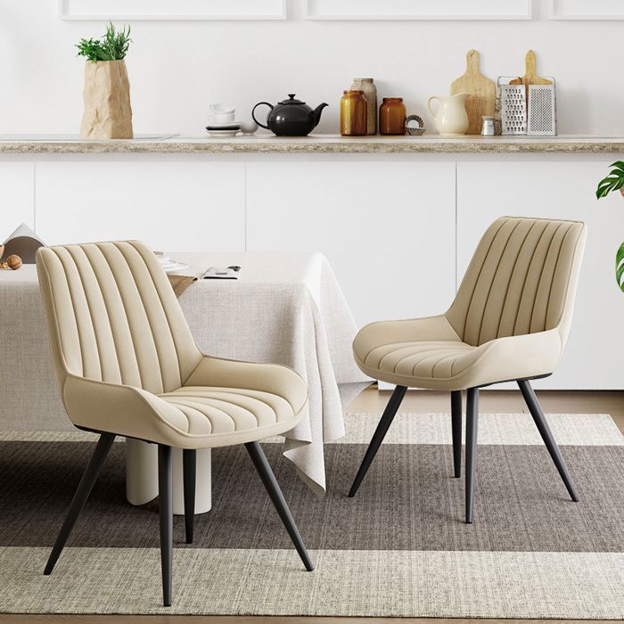 Lot de 2 chaises de salle à manger BROOKVILLE Bleu marine