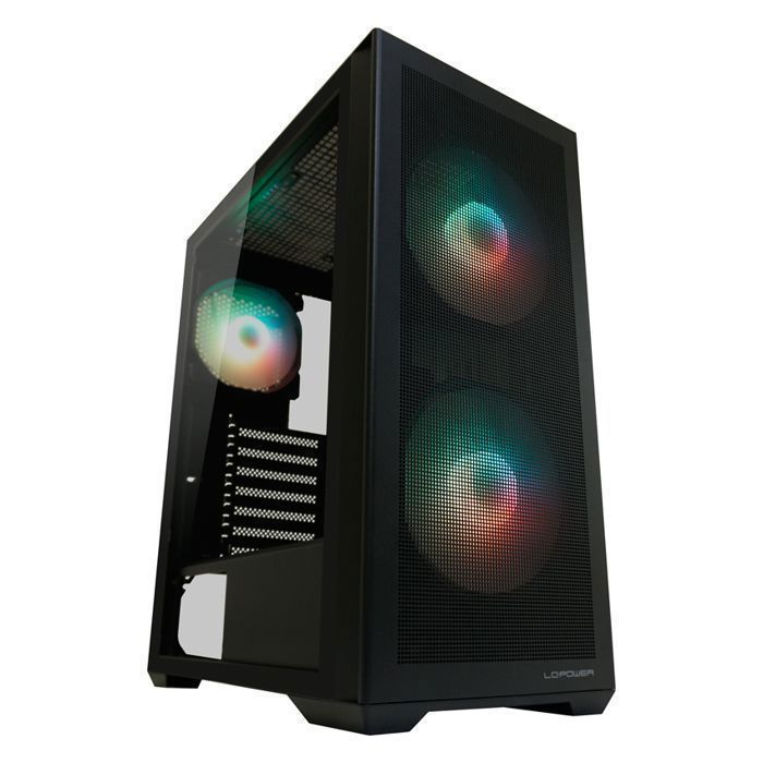 Boîtier PC LC-Power - Gaming 717B - Refroidissement optimisé - Connectique moderne - Noir
