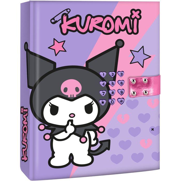 A0466434 Carnet secret Kuromi A5 rigide avec son
