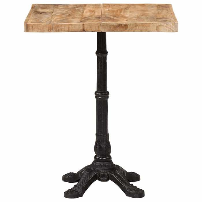 Table cuisine CLOUD Brun Table bistrot/Bar - 1/2 personnes - 60x60x77 cm Bois de manguier brut  tt650