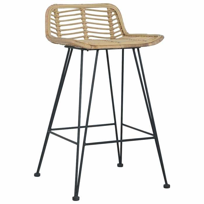 NEUF 2026 CHIC Chaises de bar SWEETY Tabourets HAUTE Set de 2 rotin Naturel 46x48x79 cm CCC1352
