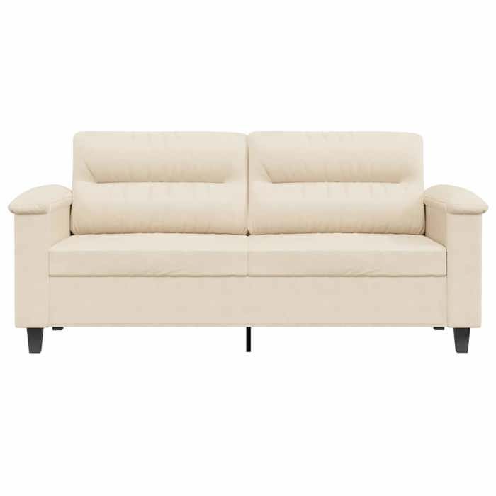 Promotion janvier Canapé à 2 places - MANGO - SOFA DOUBLE - Beige 140 cm - tissu - microfibre SS1067