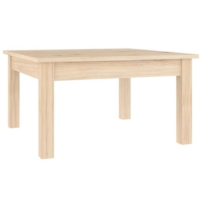 En PromotionTable basse(1 PC) - SHIELD - Support 30 kg - table du canapé - 55x55x30 cm Bois massif de pin T49310