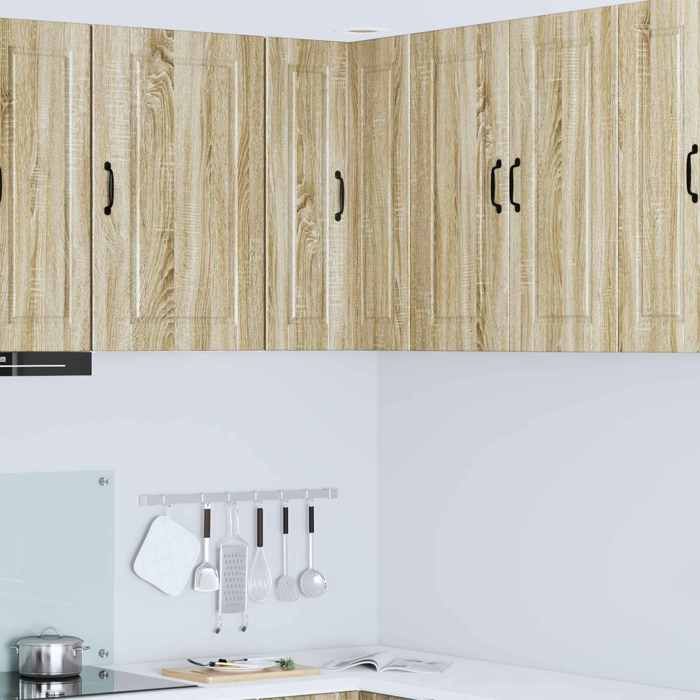 Cabinet de cuisine 1 PC Buffet Cuisine vaisselier avec étagère Chêne Sonoma 57x57x80 cm A13680