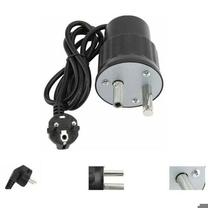 Moteur de barbecue électrique - PZCC - Kit camping - Charge 24 kg - Boîtier aluminium - Batterie silencieux
