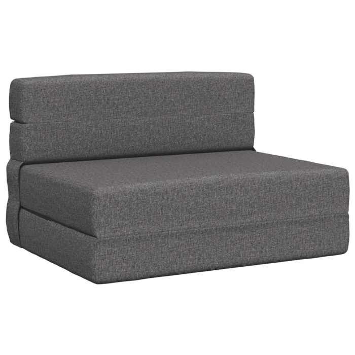 Banquette-lit - Canapé-lit pliable - vidaXL - tissu - gris clair - 70 x 72 x 60 cm 8537557
