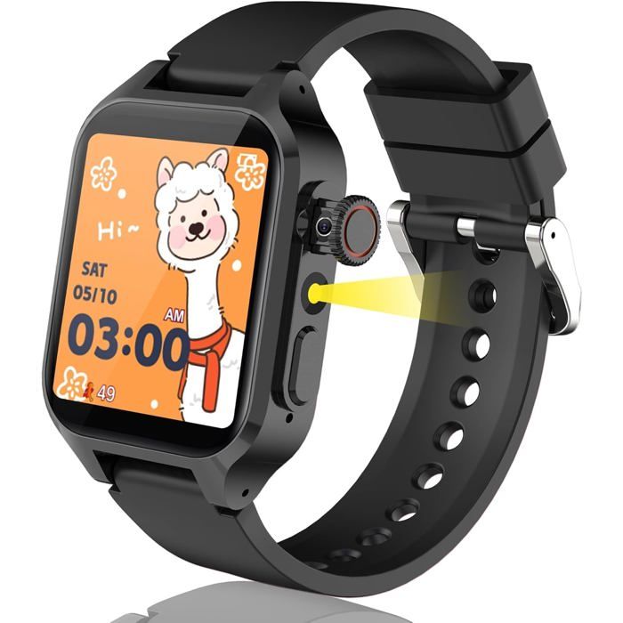 Montre Connectée Enfant Éducative Jouet Cadeau Garçons Filles 3-14 Ans 32 Jeux 3 Modes Sportifs Caméra Contrôle Parental Alarmes
