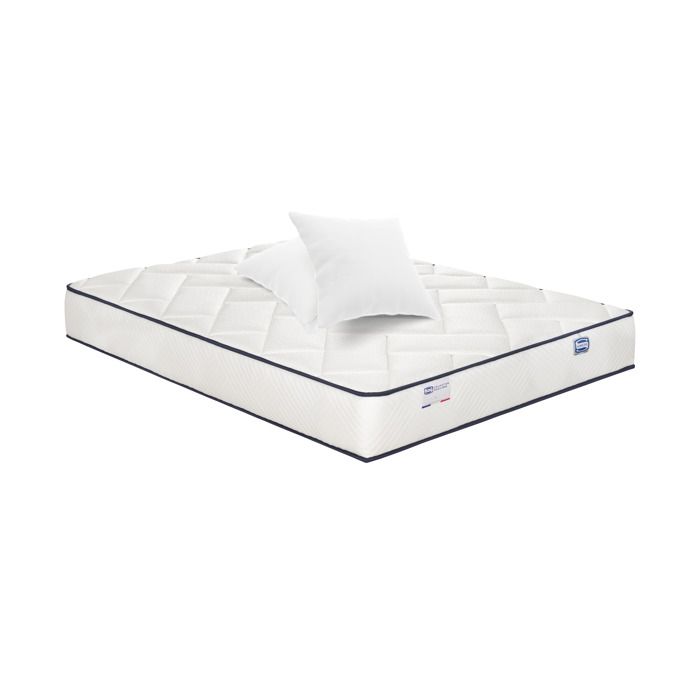 Matelas à ressorts ensachés blanc - Simmons - 160x200 cm - Soutien ferme - Accueil tonique - H23 - 713 ressorts ensachés
