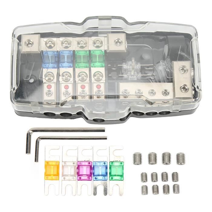Bloc De Distribution Alimentation RECOIL DB12 2 Voies - Audio Voiture - Calibre 0/2/4/8 - Hautes Performances