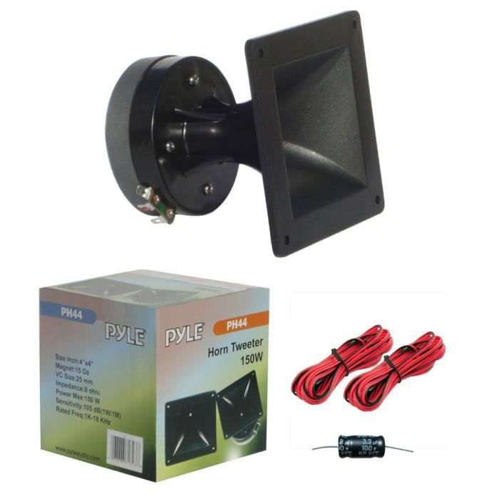 PYLE PH44 tweeter driver à compression 11,50 x 11,50 cm 75 watts