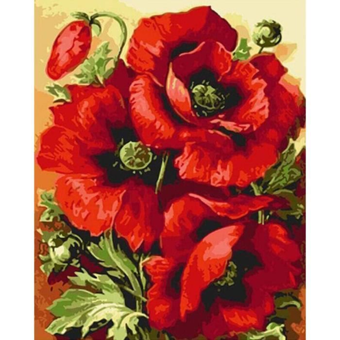 Peinture Numero Adulte BéTail Peinture par Numero Fleur Paint by