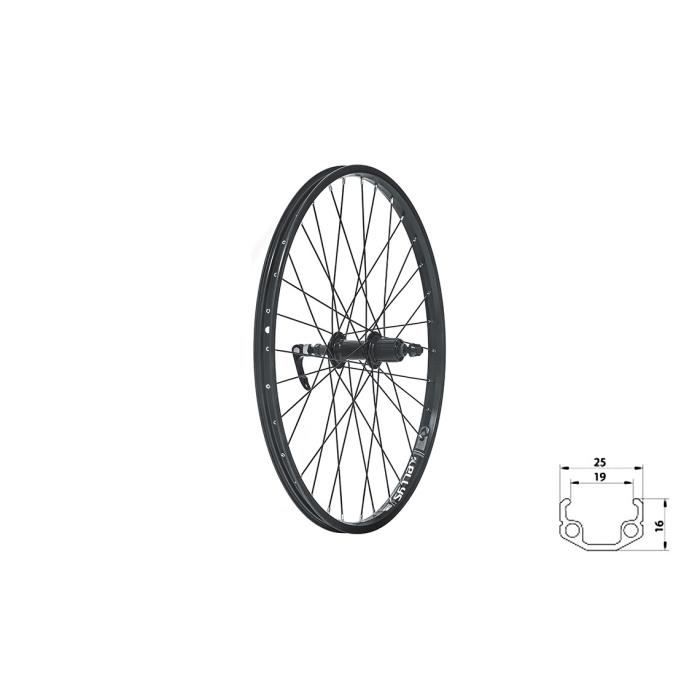 Roue arrière Kellys Wasper V-Brake R - noir - 24\