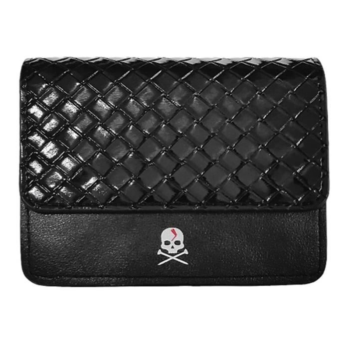 Lot De 50 Rivets/Clous Décoratifs En Alliage Crâne - Style Punk/Western - Couleur Argent Vieilli - 9x9 Mm