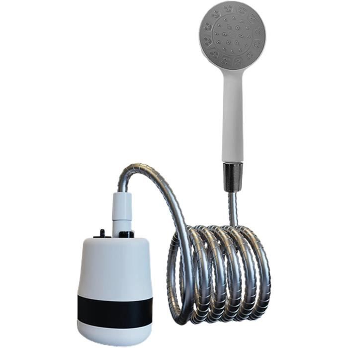 Douche Portable Rechargeable - Pompe Électrique 5000mAh, 3 Modes, Tête Avec Vanne, Parfaite Camping Randonnée Plage
